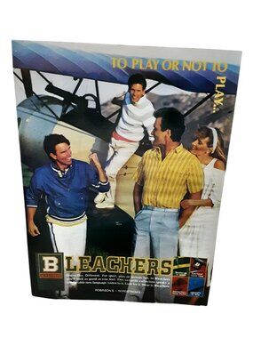 1984 Bleachers Clothing Vintage Print Ad Retro Fashion Style